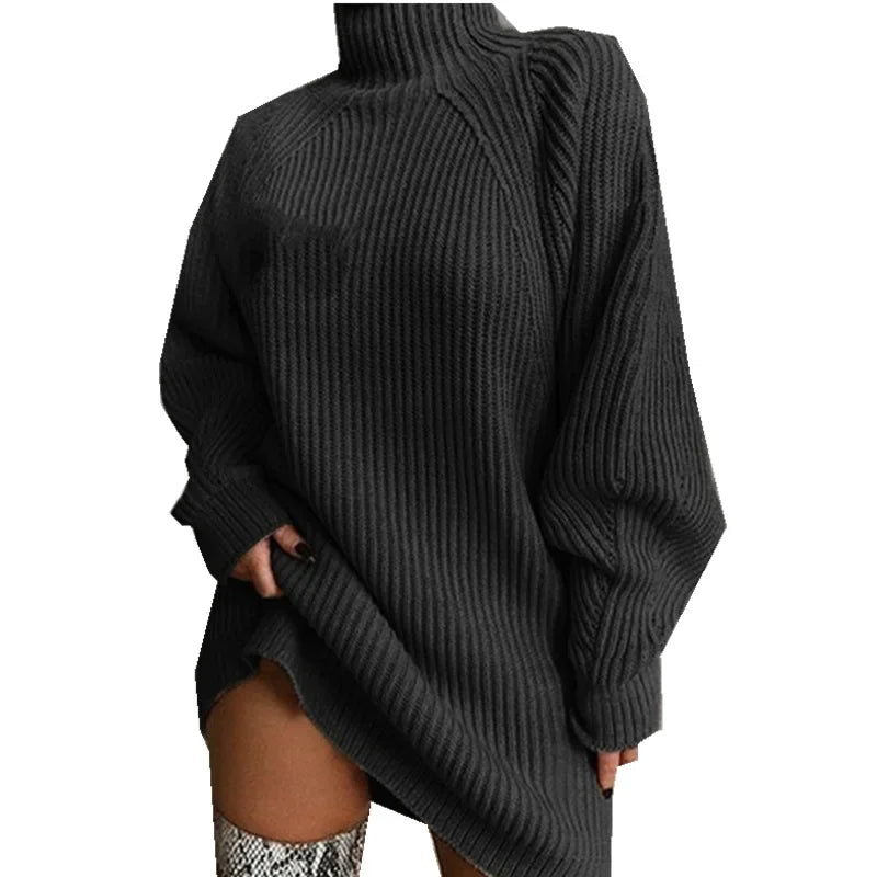 "Ember" Stylish Autumn/Winter Turtleneck Dress