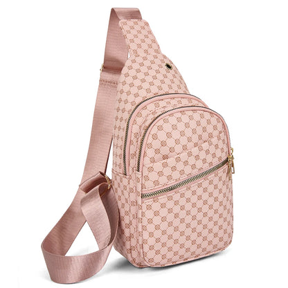"Jetsetter" Urban Trend PU Leather Crossbody Bag
