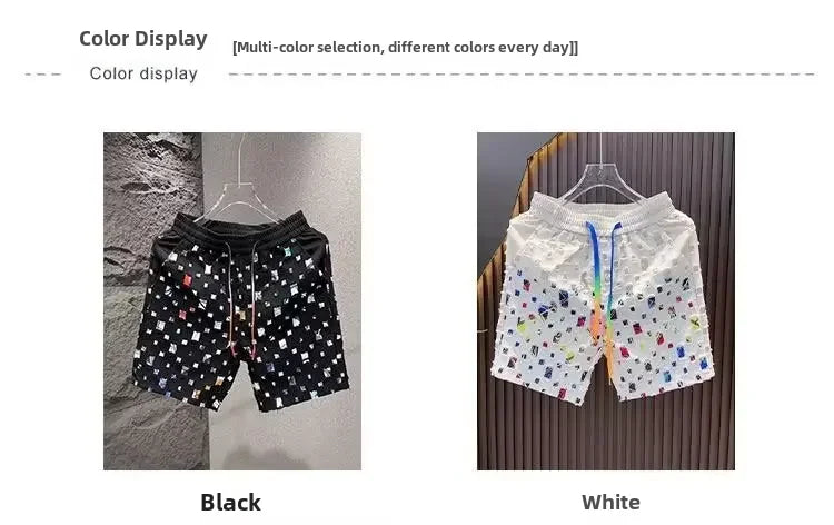 Loose-Fit Printed Men's Shorts
