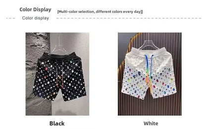 Loose-Fit Printed Men's Shorts