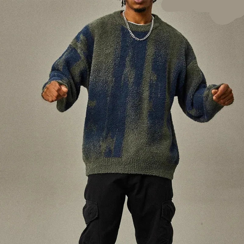 "Urbaneva" Loose Striped Casual Knitwear
