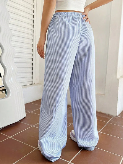 Autumn Casual Striped Pants for Women