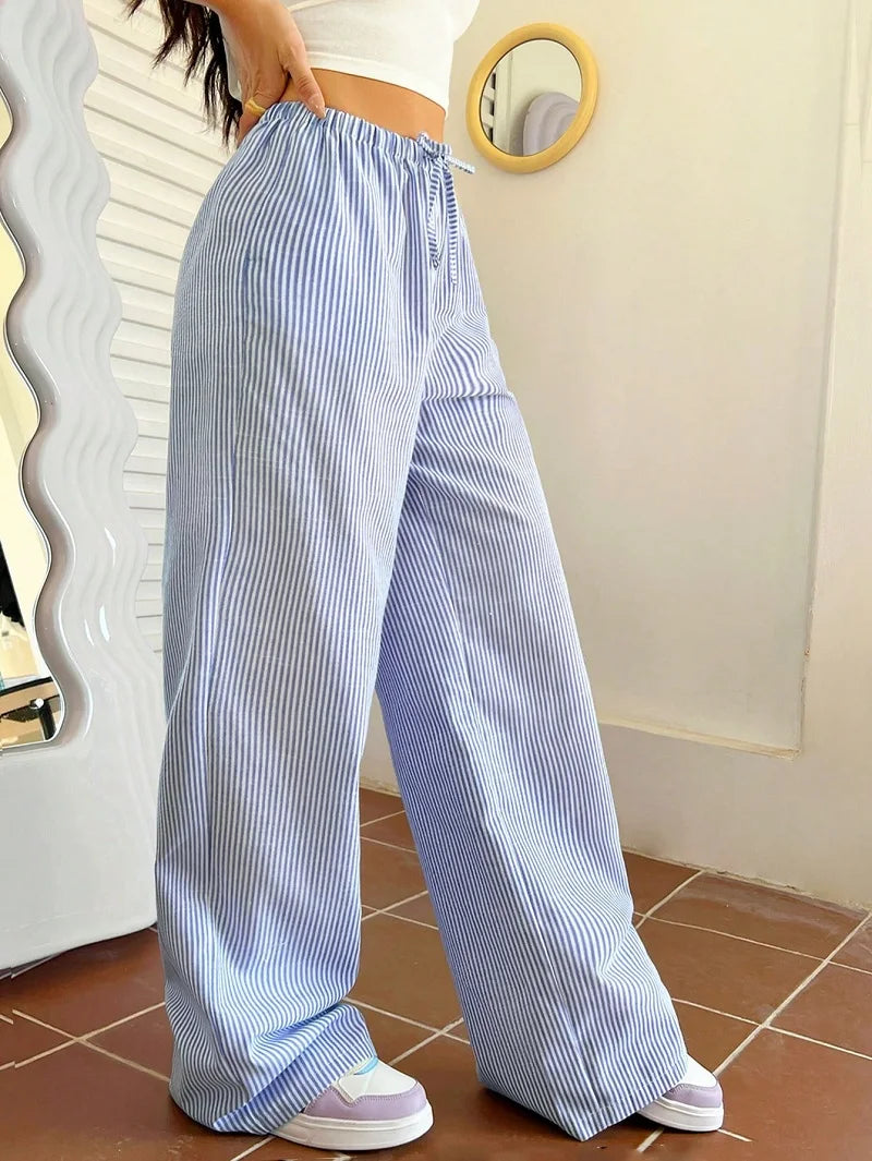 Autumn Casual Striped Pants for Women