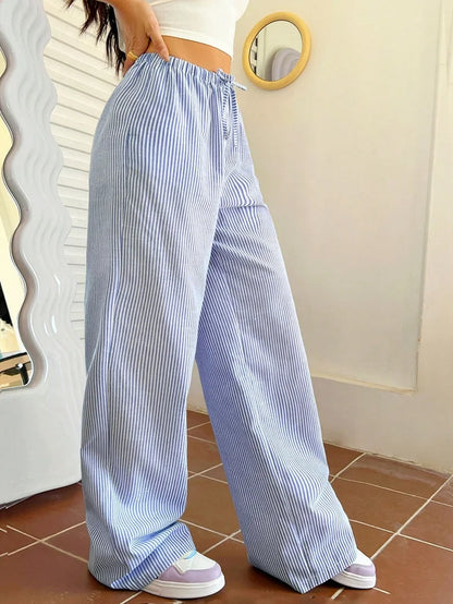 Autumn Casual Striped Pants for Women