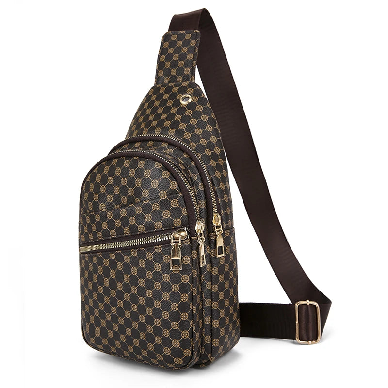"Jetsetter" Urban Trend PU Leather Crossbody Bag
