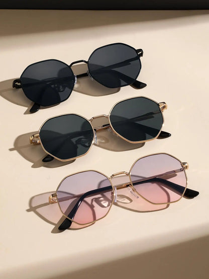  3PCS Geometric Vintage Y2K Sunglasses Set