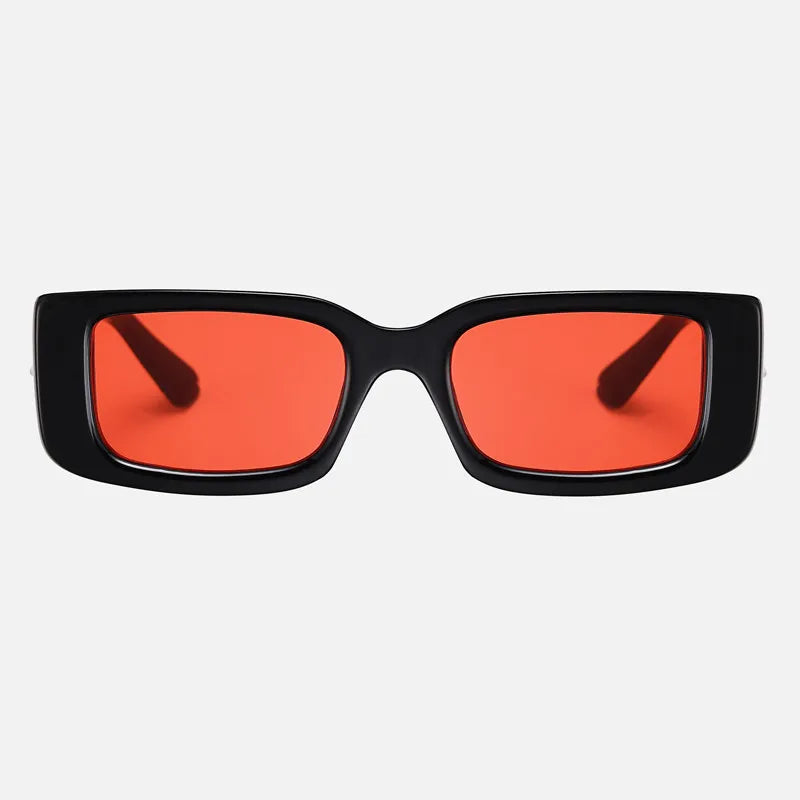 Luxury Retro Black Small Square Sunglasses