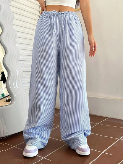 Autumn Casual Striped Pants for Women