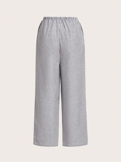 Autumn Casual Striped Pants for Women